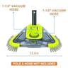 Sepetrel Upgraded Triangular Pool Vacuum Head with Side Brushes & Swivel
