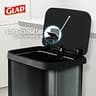 Glad 20-Gallon Stainless Steel Step Trash Can with Clorox Odor Protection