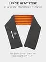 ORORO Rechargeable Heated Neck Warmer with 3M Thinsulate Insulation, Grey