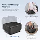 Comfier 2-in-1 Heated Shiatsu Foot and Calf Massager with Air Compression