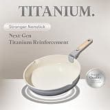 CAROTE 20-Piece Detachable Handle Titanium-Infused Nonstick Cookware Set for RVs