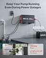 VEVOR 2500W Pure Sine Wave Battery Backup Inverter for Dual Sump Pumps
