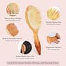 Boar Bristle Loop Hair Extension Brush for Detangling and Frizz Control