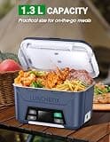 Docusvect Rechargeable Heated Lunch Box with Exact-Time Smart Scheduling