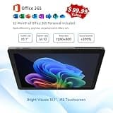 QAZIPO 10.1-Inch Full HD Touchscreen 2-in-1 Windows 11 Laptop with Office 365