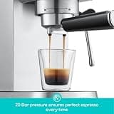 CASABREWS CM5418 20-Bar Compact Espresso Machine with Built-In Manual Milk Frothing Wand