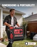 PowerSmart 4300-Watt Portable Generator with Inverter Technology, 3500W Rated