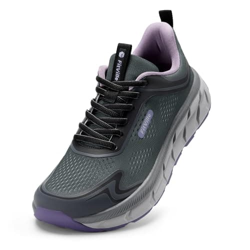 FitVille Women's FlowCore V6 Orthopedic Wide Toe Box Road Running Shoe