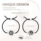 Totwoo Smart Touch Vibration and Light Bracelet Set for Long Distance