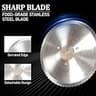 Brvclon Hand Crank Sourdough Bread Slicer with Stainless Steel Blade Base