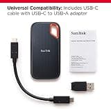 SanDisk 2TB Extreme Portable NVMe SSD - IP65 Rugged Design Up to 1050MB/s