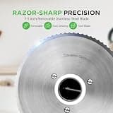 Nutrichef 200W Automatic Electric Meat Slicer with Adjustable Cut Dial