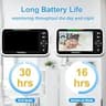 HelloBaby 5.0-Inch Dual Camera Video Baby Monitor with 30-Hour Battery Life