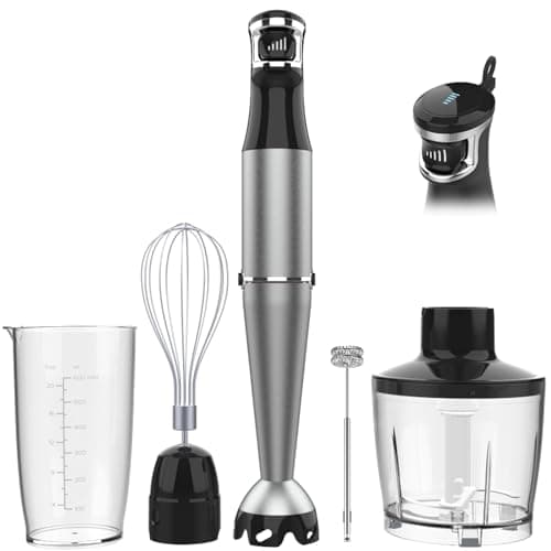 Turelar 5-in-1 1100W Handheld Immersion Blender Set with Scratch-Free Guard
