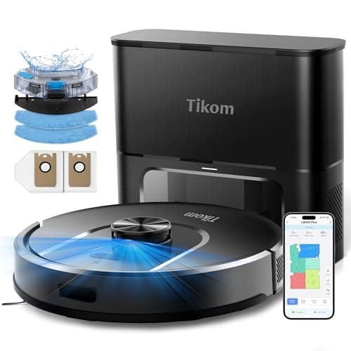 Tikom L8000 Plus Robot Vacuum and Mop Combo with 90-Day Self-Empty Station