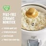 GreenLife 3-Cup Rice Cooker with Removable PFAS-Free Ceramic Nonstick Inner Pot