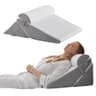 Bedluxe 3-Piece Orthopedic Bed Wedge Pillow Headboard Set for Recovery