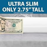 Bluewave Bedding Ultra Slim Gel-Infused Memory Foam Pillow, 2.75-Inch