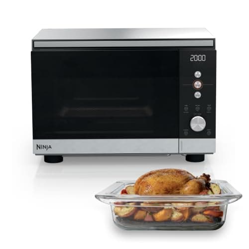 Ninja Crispi MW101 Flatbed Microwave and Air Fryer Combo with FusionCrisp