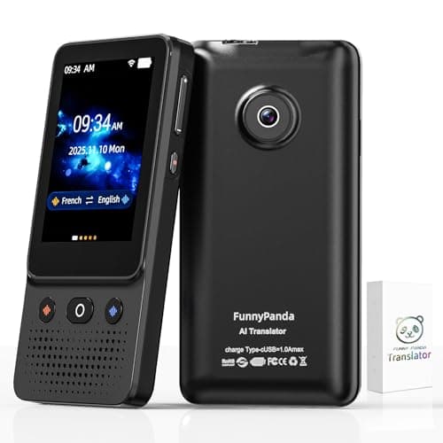 Timekettle NEW T1 Handheld Offline Language Translator, 4.0-inch Screen