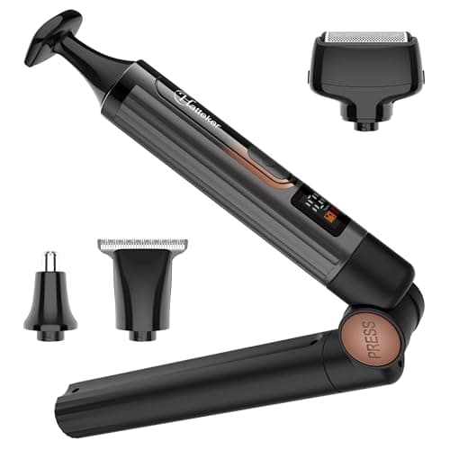 Hatteker Upgraded Mens Electric Back Shaver 4-in-1 Kit with Adjustable Arm