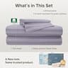 California Design Den 500 Thread Count Damask Stripe 100% Cotton Queen Sheet Set