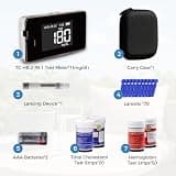 LEFTYCHOICE LCLBM-01 2-in-1 Total Cholesterol and Hemoglobin Testing Kit