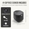 GreenLife Digital Rice Cooker with PFAS-Free Ceramic Pot, 2-Cup Uncooked