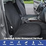 ALLANSING Heavy-Duty 900D Waterproof Front Passenger Seat Cover with Side Flaps