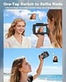 LIYTIFOR 5K Dual Screen Digital Camera with 80MP Resolution and 3-in-1 Hub