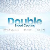QUTOOL Double Sided Cooling Shredded Memory Foam King Pillows, Set of 2