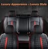 Carlimeki Fully Covered Leather Custom Fit Seat Covers for Toyota Tacoma