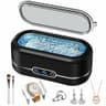 Miorcols Ultrasonic Jewelry Cleaner, 48,000 Hz Matte Black with Touch Interface