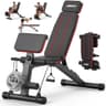 Joroto MD55 Foldable Adjustable Weight Bench with Back and Leg Extension