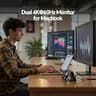 PULWTOP Dual Monitor USB-C Docking Station Stand with 100W PD & Gigabit LAN