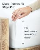 CGK Unlimited Luxury Twin XL 3-Piece Sheet Set, Breathable & Wrinkle-Free Microfiber