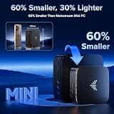 KAMRUI Pinova P1 Mini PC Windows 11 Pro AMD Ryzen 4300U 16GB RAM 512GB SSD