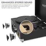 Victrola Journey II (2025 Model) Bluetooth Suitcase Record Player Black