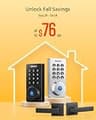 Philips Wi-Fi Keypad Door Lock Set with Smart Handle and Keyless Deadbolt