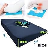 FoKon Gel Wheelchair Seat Cushion for Extended Pressure Relief and Bed Sores