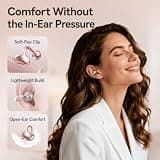 Kinglucky Upgraded Clip-On Bluetooth 6.0 Wireless Open-Ear Headphones