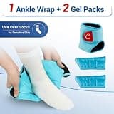 Comfytemp Ankle Ice Pack Brace System with Alternating Cooling Inserts