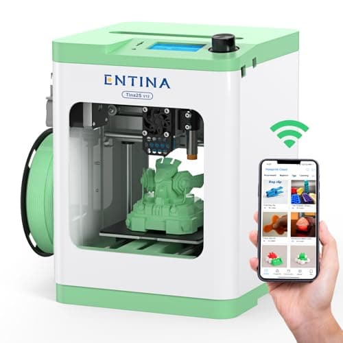 Entina TINA2S Compact Open-Frame 3D Printer with Flexible Build Plate