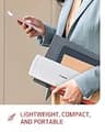 Canon imageFORMULA R10 Portable Duplex Document Scanner with 20-Sheet ADF