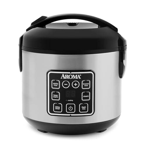 AROMA 8-Cup Digital Multicooker & Rice Cooker with Sensor Logic Technology