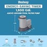 Bestway Flowclear 1500 GPH Above Ground Pool Filter Pump System with Built-In Timer