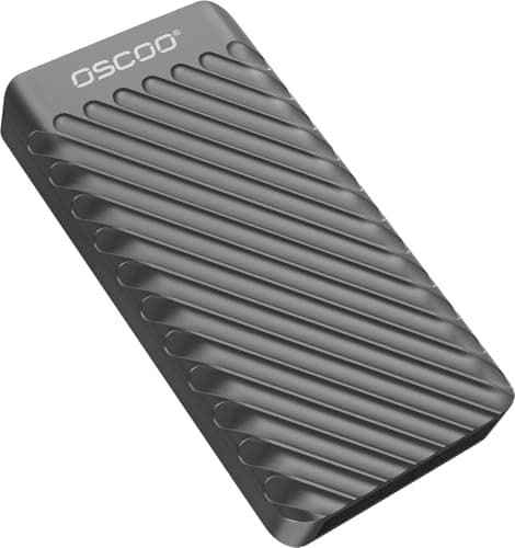 OSCOO 1TB Portable NVMe Solid State Drive - 2100MB/s Direct 4K Recording