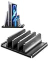 Vaydeer 3-Slot Adjustable Vertical Laptop Organizer Stand Made of Premium ABS