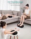 Nekteck Foot and Calf Massager with Shiatsu Kneading, Vibration, and Heat Therapy