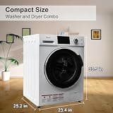 Smad 24-Inch 2.7 Cu. Ft. Compact Ventless Front Load Washer Dryer Combo
